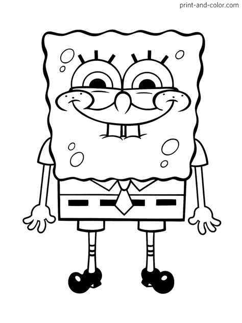 spongebob squarepants coloring pages | Print and Color.com