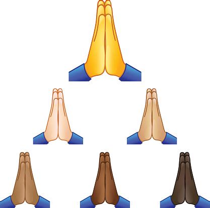 Folded Hands Emoji-vektorgrafik och fler bilder på Uttryckssymbol - iStock