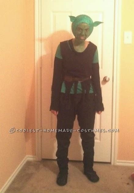 Homemade Paper Mache Green Goblin Costume