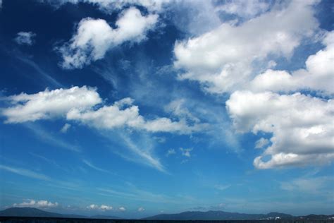 Cloudy Blue Sky Free Stock Photo - Public Domain Pictures