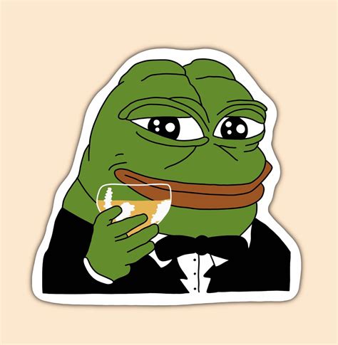 Pepe Frog Sticker Peepo Pepe the Frog Twitch Emote - Etsy UK