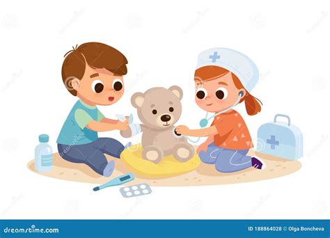 Kids Toys In Box Vector Clipart | CartoonDealer.com #83794214