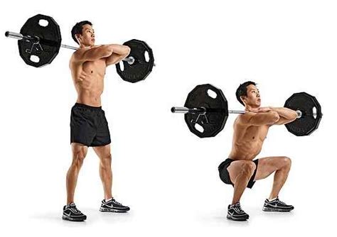 Front Barbell Squat • Bodybuilding Wizard