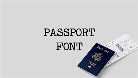 U.S. Passport Font - A Typography Guide