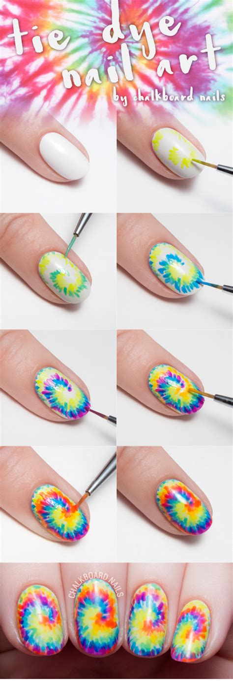 Tie dye your tips with this nail art tutorial and sneak peek from ...