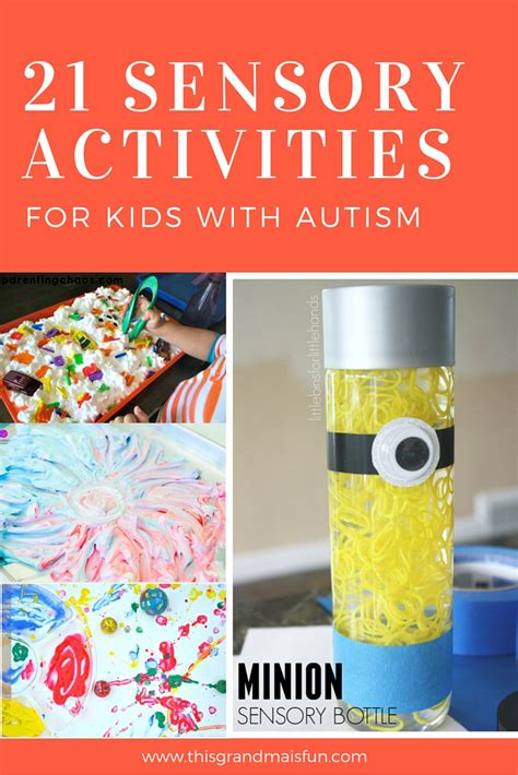 21 Sensory Activities For Kids With Autism - TGIF - This Grandma is Fun