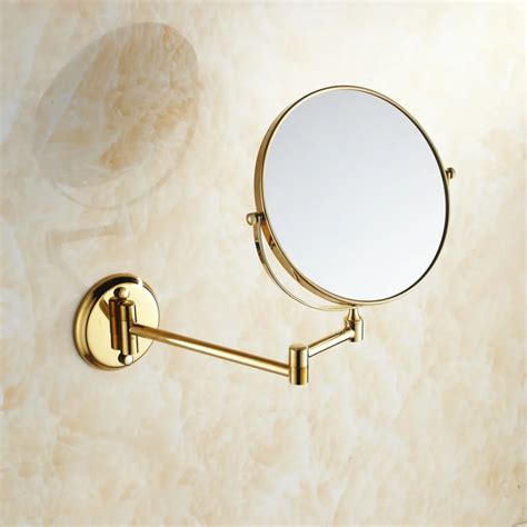 Hotel Bathroom Accessory Luxury Gold Color Brass 8" Wall Mount Swing ...