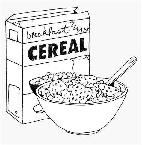 Cereal Bowl Coloring Page