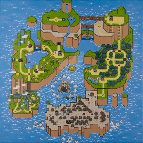 Super Mario World Map by kawuro on DeviantArt