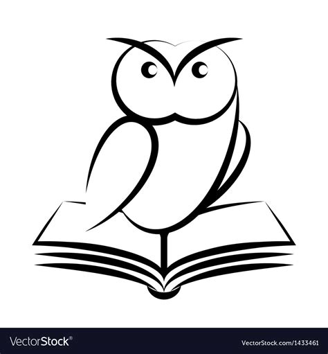 Cartoon of owl and book symbol of wisdom vector by nikolae - Image ...