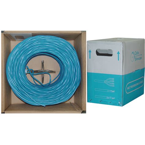 1000ft Stranded Cat6 Blue Shielded Ethernet Cable, Pullbox