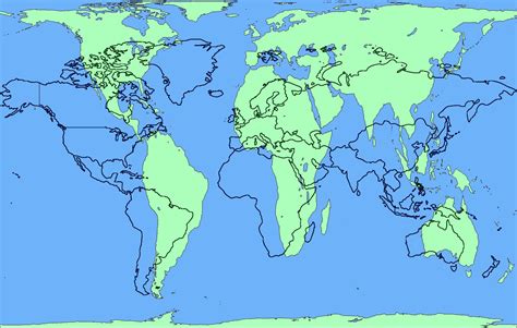 How different map projection distorts the globe - Vivid Maps