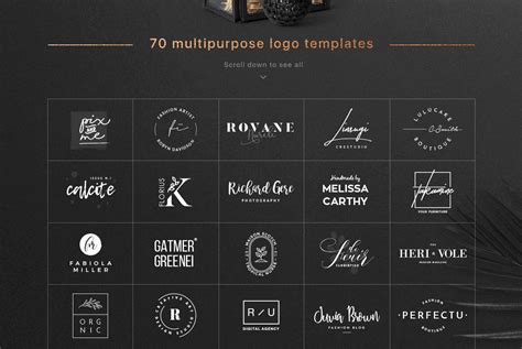 70 Elegant Logo Templates Graphics - YouWorkForThem