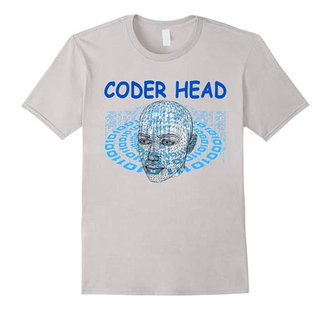 Coders Code T-Shirts Coder Head Funny Coding TShirt-4LVS