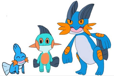 mudkip evolution art by ivant07 on DeviantArt