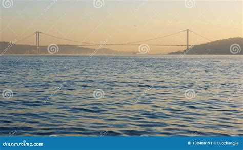 Under View of Bosphorus Bridge Stock Image - Image of fatih, panoramic ...