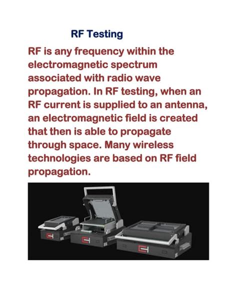 Rf testing | PDF