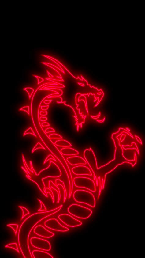 Neon Dragon Phone Wallpapers - Top Free Neon Dragon Phone Backgrounds ...