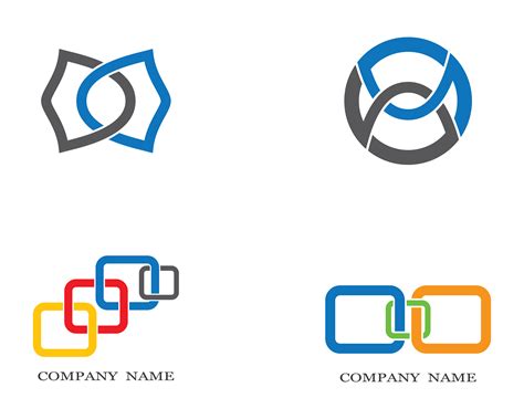 Corporate abstract shapes logo set 1121230 Vector Art at Vecteezy