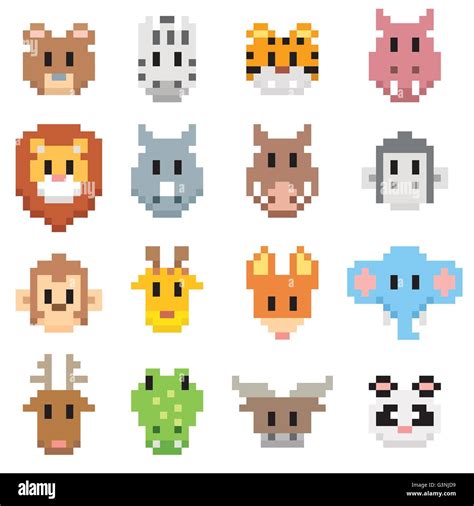 Tiny Pixel Art Animals