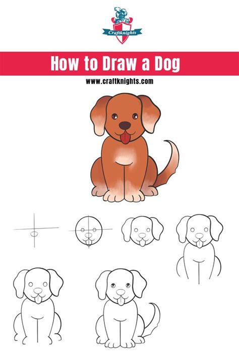 Cartoon Dog Drawing Step By Step at Drawing Tutorials