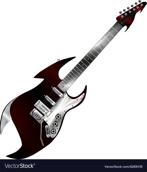 Hard rock guitar Royalty Free Vector Image - VectorStock