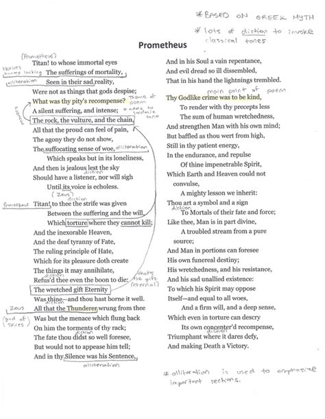 Poetry Analysis - Lord Byron