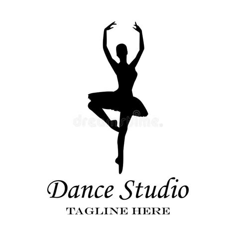 Ballet Logo for Ballet School, Dance Studio. Vector Illustration. Stock ...