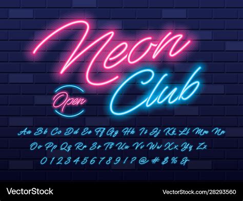 Best Fonts For Neon Signs