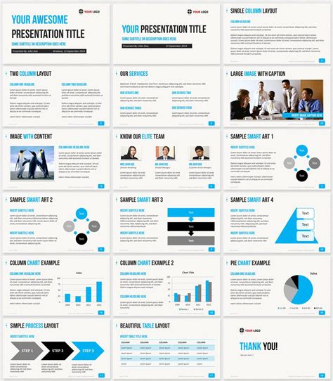 Ultimate Professional Business PowerPoint Template - 1650+ Clean Slides ...