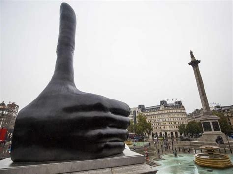 Fourth Plinth: David Shrigley’s giant thumbs up ‘Really Good’ unveiled ...