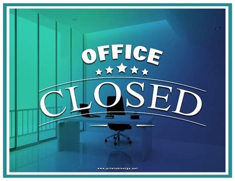 Office Closed Sign | FREE Download