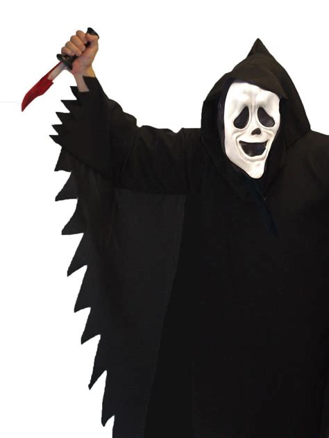 Scream Scary Movie Costume Outfit and Mask Halloween Fancy Dress