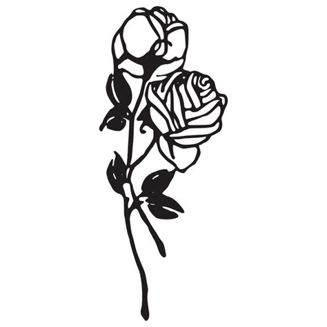 Rose black and white white rose clip art - WikiClipArt