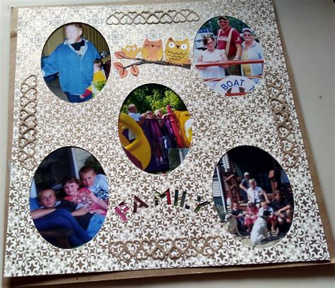 Family Scrapbook Page - The Crazy Cricut Lady