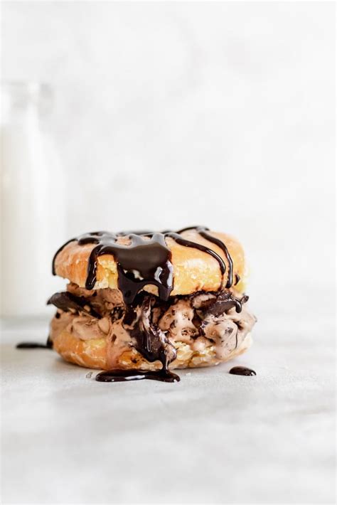 Donut Ice Cream Sandwich - A Cookie Named Desire