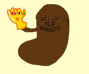 Beanos (Thanos bean) - Drawception