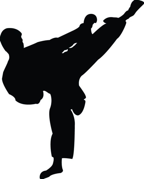 Taekwondo Silhouette Clip Art at GetDrawings | Free download