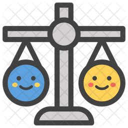 Balance Scale Emoji Icon - Download in Colored Outline Style