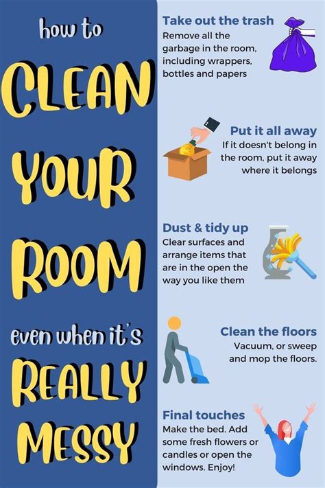 Room cleaning tips to clean your room fast and easy | Room cleaning ...