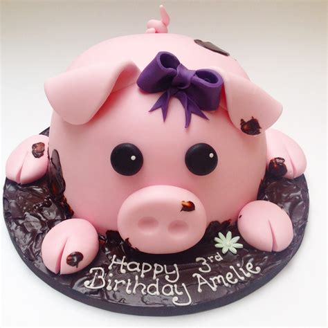 Pig in Mud Birthday Cake – Etoile Bakery