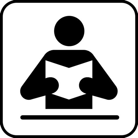 Person Reading Book clip art Free vector in Open office drawing svg ...