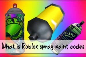 440+ Roblox Spray Paint Codes (December 2024) Working IDs