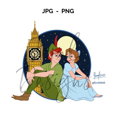 Peter Pan, Wendy Darling, Neverland, Fan Art, Clipart, Clip Art, T ...