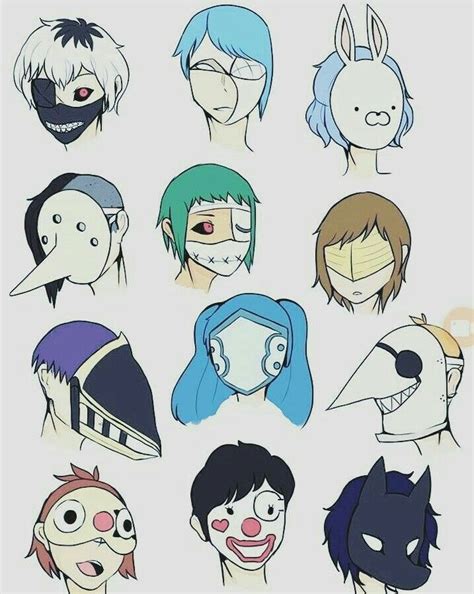 Tokyo Ghoul mask | Рисунки, Аниме, Маски