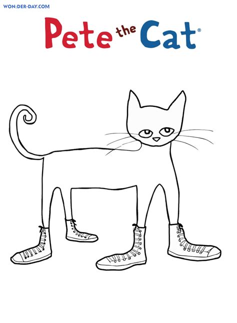 Pete the Cat coloring pages. Free coloring pages | WONDER DAY ...