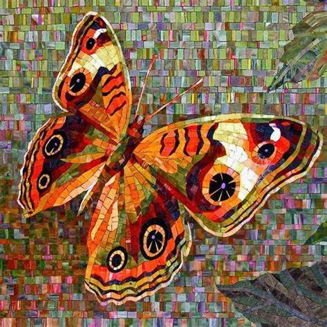 Mariposa | Butterfly mosaic, Mosaic animals, Mosaic artwork