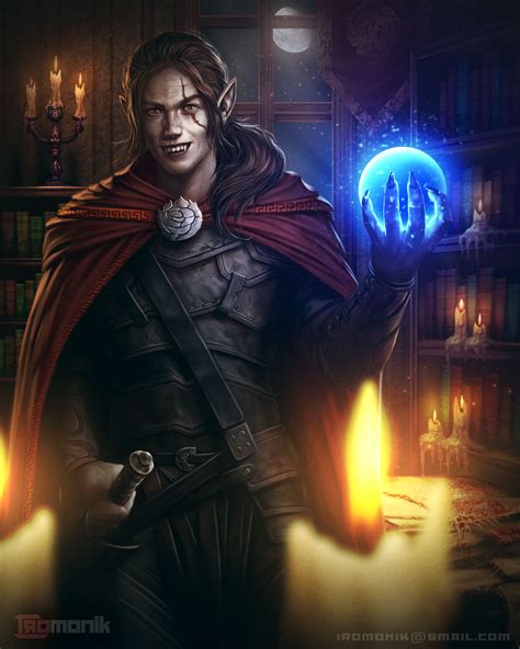 [ART] Elf Vampire Character illustration : r/DnD