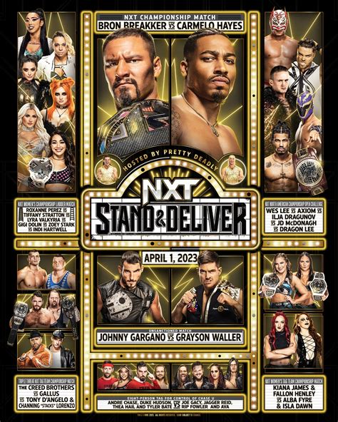 NXT Stand & Deliver 2023 Match Ratings — Wrestling Elitists