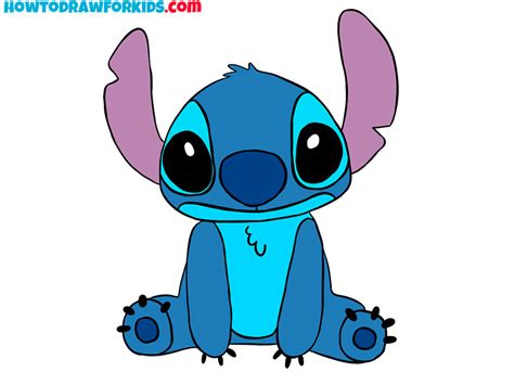 How to Draw Stitch Step by Step - Easy Drawing Tutorial For Kids